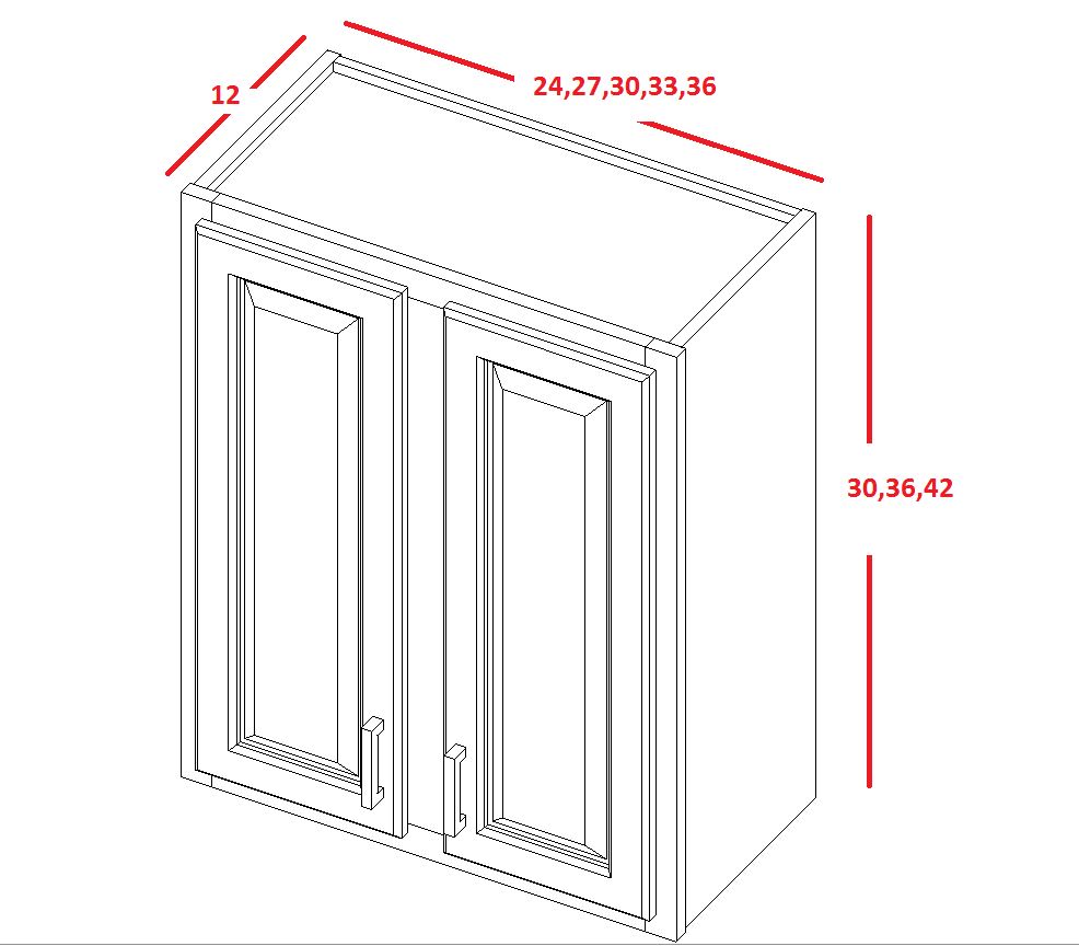(W2430-W3630,W2436-W2436)Wall Cabinets
